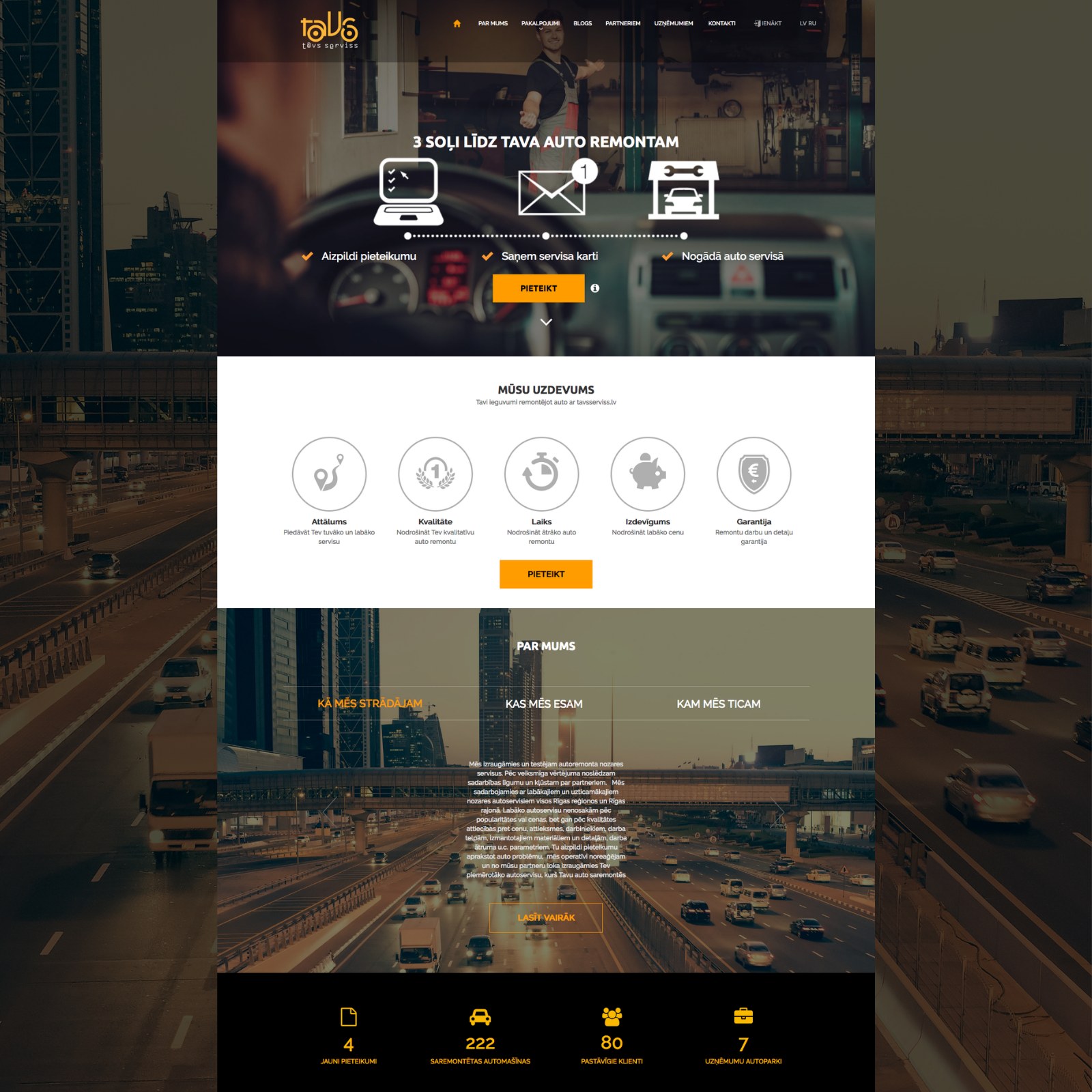 Tavsserviss.lv — the marketplace website